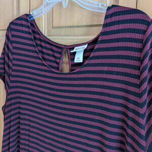 Deep purple and black striped Mossimo Supply Co. dress size XXL